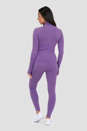 Women's Sculpt Core Seamless Full Zip - Lavandula