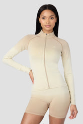 Arise Seamless Full Zip - Maple Wood/Vanilla Foam