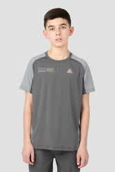 Boys MTX Run Turbo T-Shirt - Cement Grey/Platinum Grey