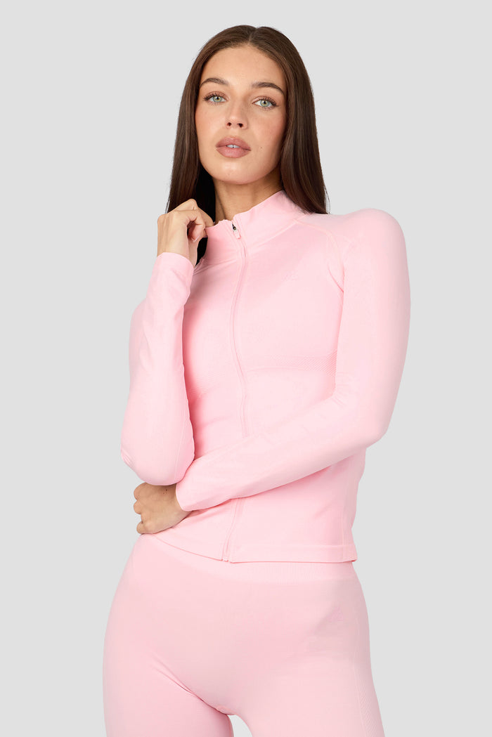 Muse Seamless Full Zip - Light Pink