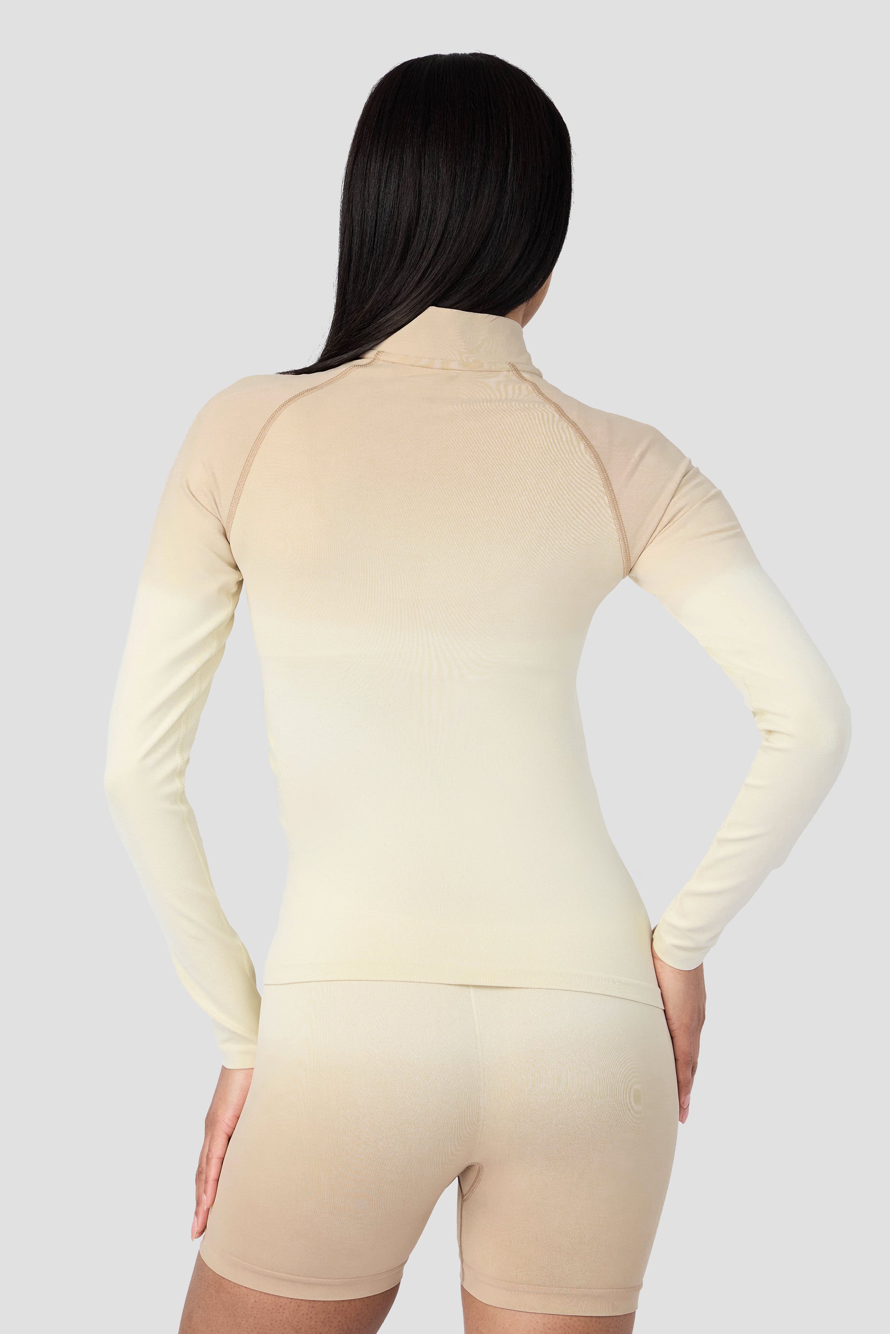 Arise Seamless Full Zip - Maple Wood/Vanilla Foam
