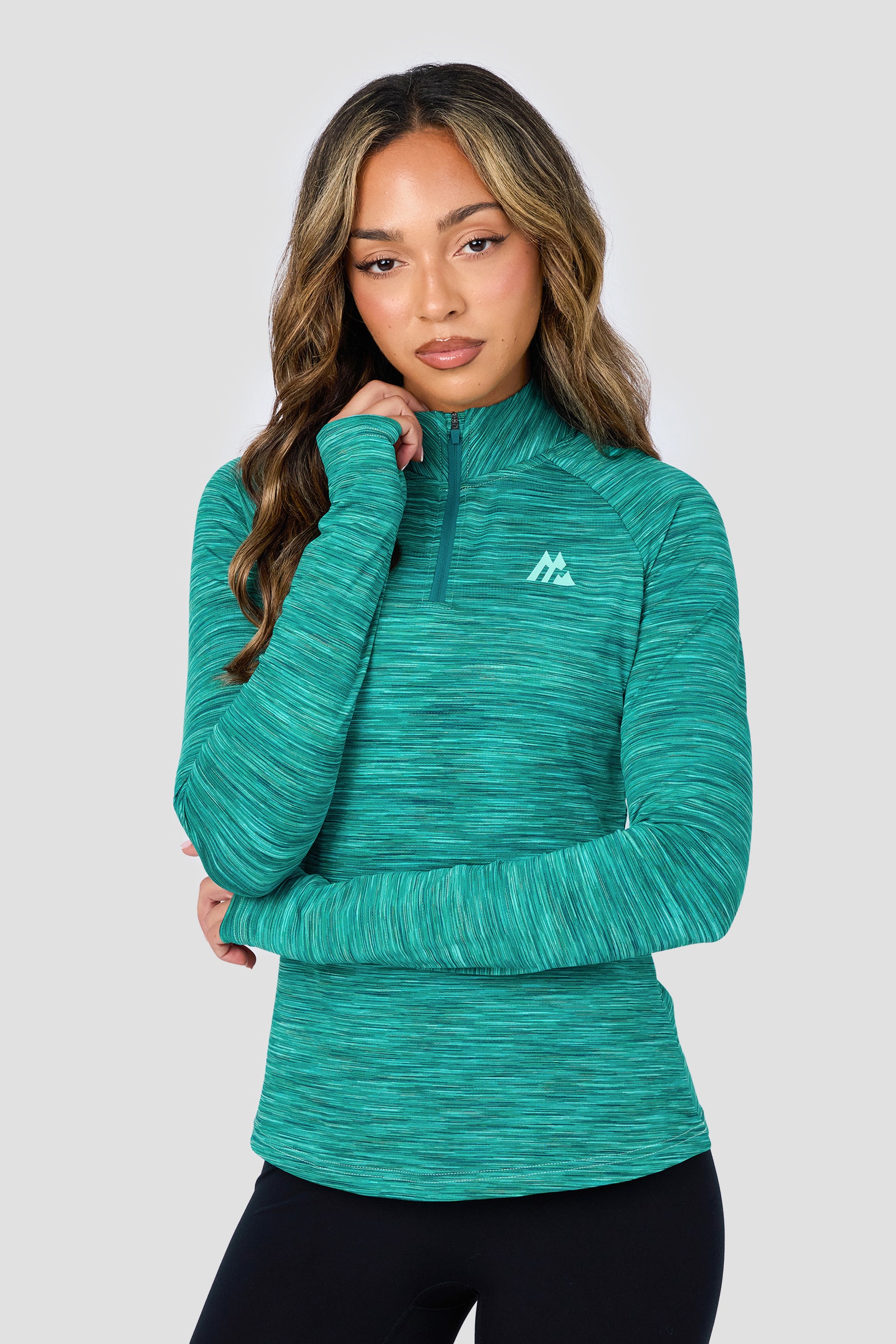 Women's Trail 1/4 Zip - Teal/Blue