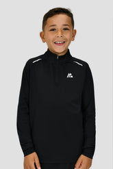 Junior Soar 1/4 Zip - Black