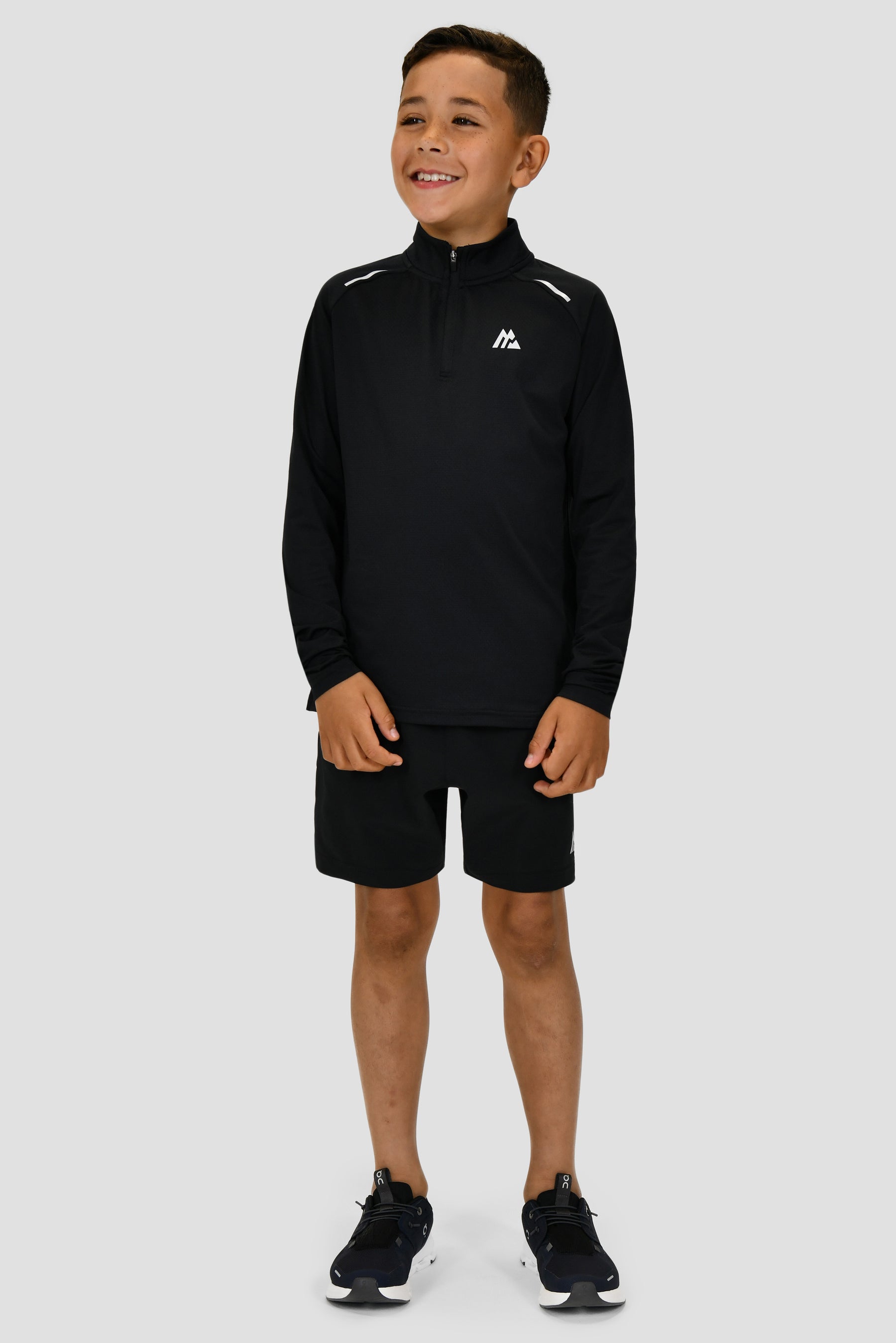 Junior Soar 1/4 Zip - Black