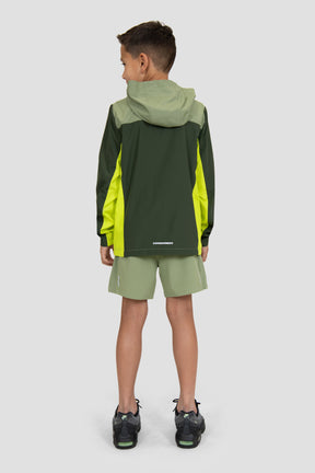 Boys Speed Windbreaker - Fleck/Elm/Electric Lime