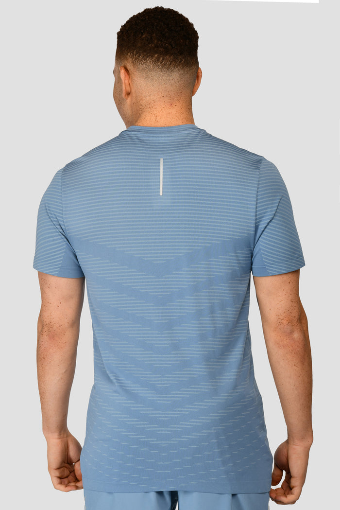 Men's Speed Seamless T-Shirt - Steel Blue/MoonstoneMen's Speed Seamless T-Shirt - Steel Blue/Moonstone