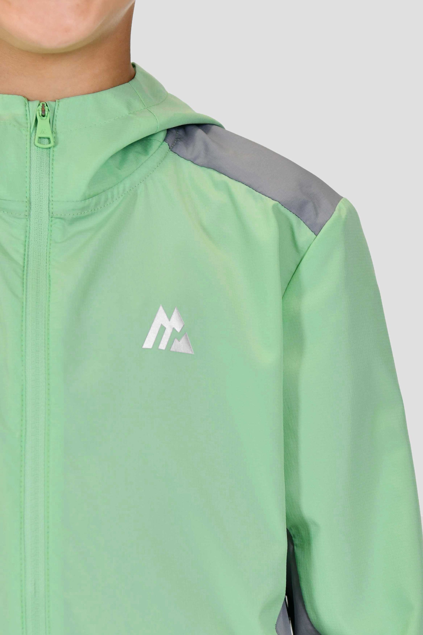 Junior Speed Windbreaker - Frosted Green/Platinum Grey