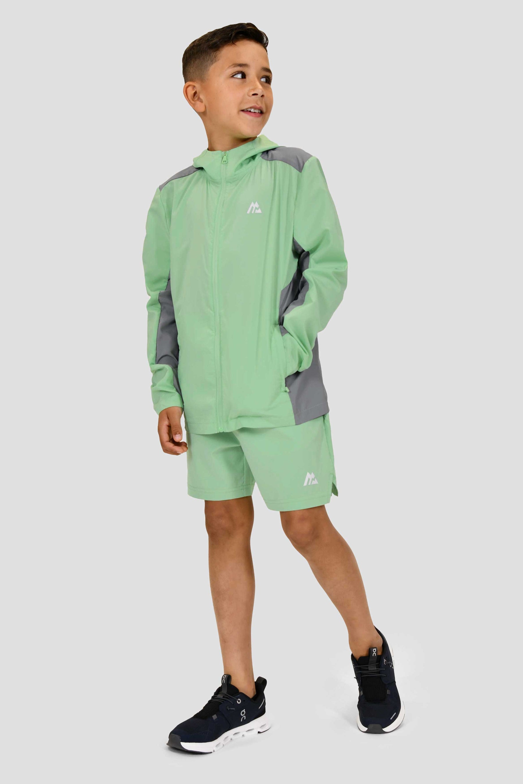 Junior Speed Windbreaker - Frosted Green/Platinum Grey