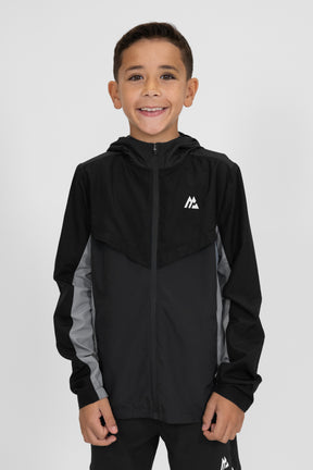 Boys Speed Windbreaker - Asphalt/Black/Platinum Grey