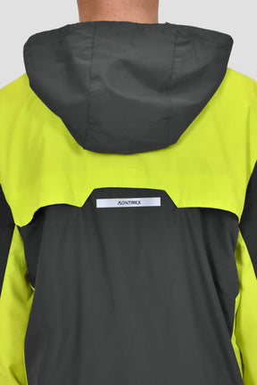 Junior Speed Windbreaker - Asphalt/Electric Lime