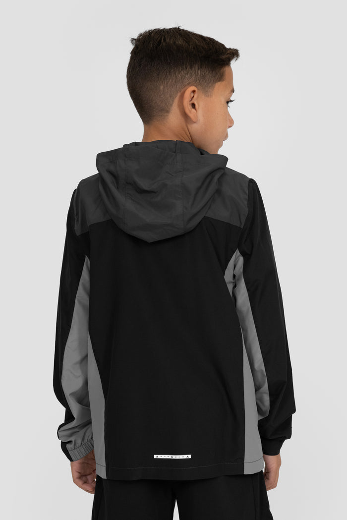 Boys Speed Windbreaker - Asphalt/Black/Platinum Grey