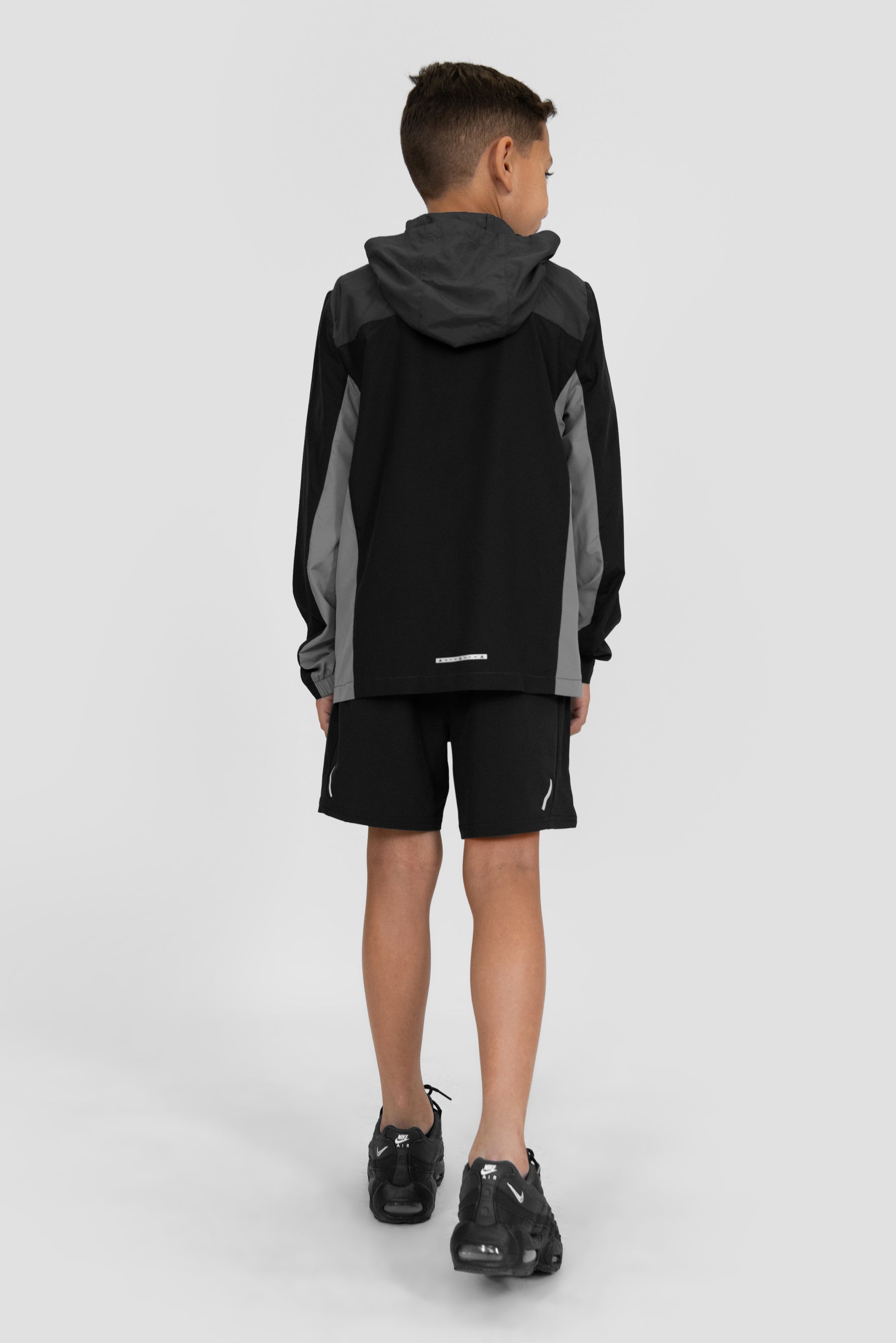 Boys Speed Windbreaker - Asphalt/Black/Platinum Grey