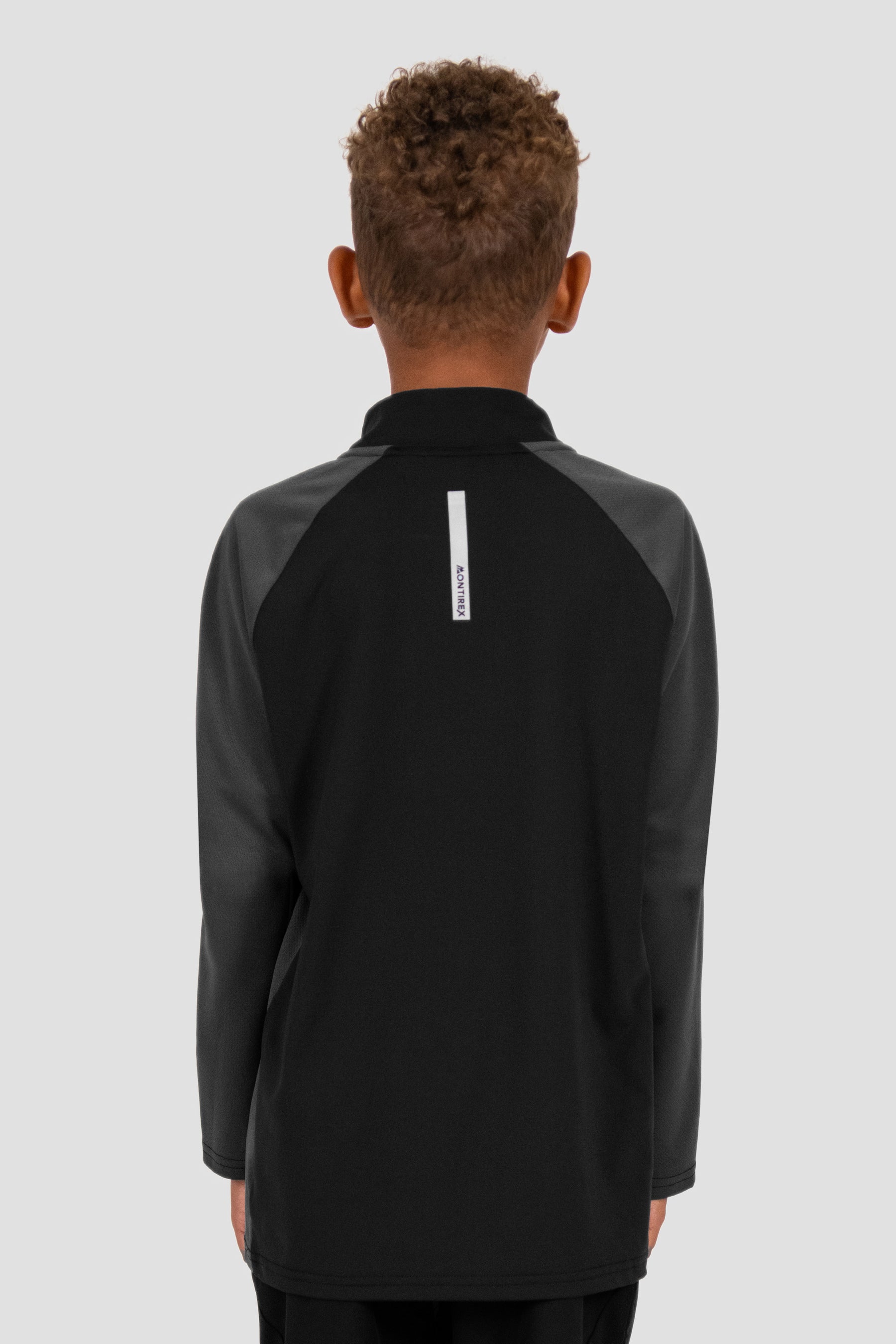 Junior Sprint 1/4 Zip - Black/Asphalt