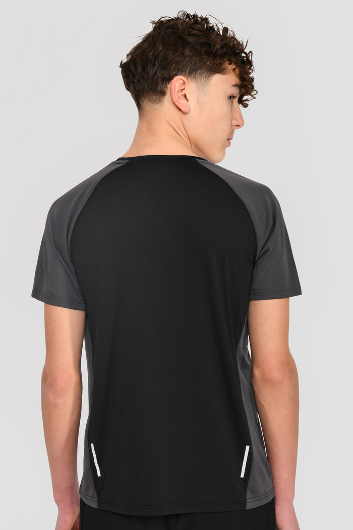 Junior Sprint T-Shirt - Black/Jet Grey