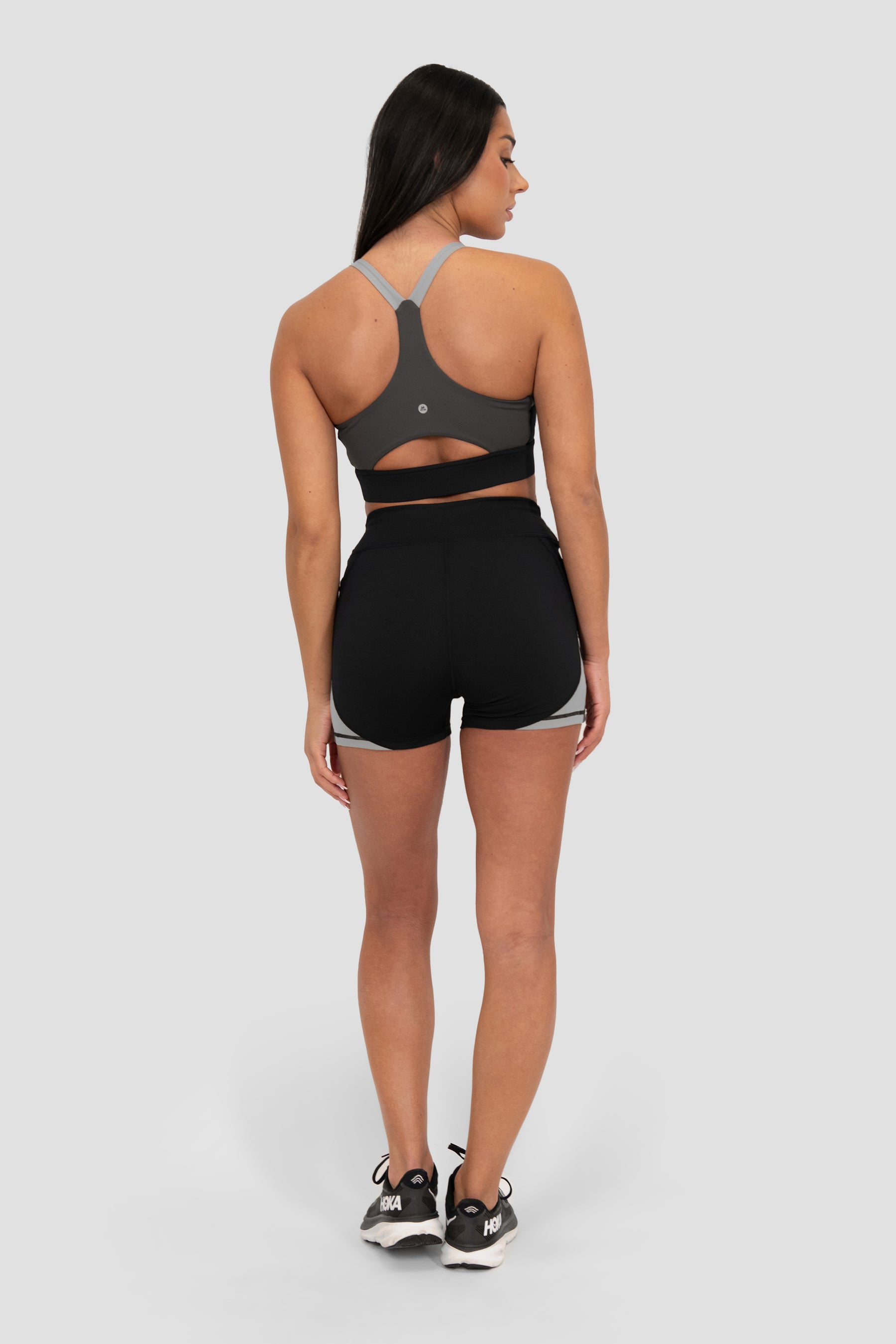 Stride Booty Short - Black/Basalt/Asphalt