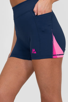 Stride Booty Short - Agency/Fuchsia/Magenta