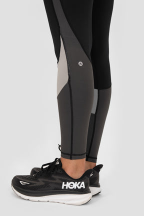 Stride Legging - Black/Basalt/Asphalt