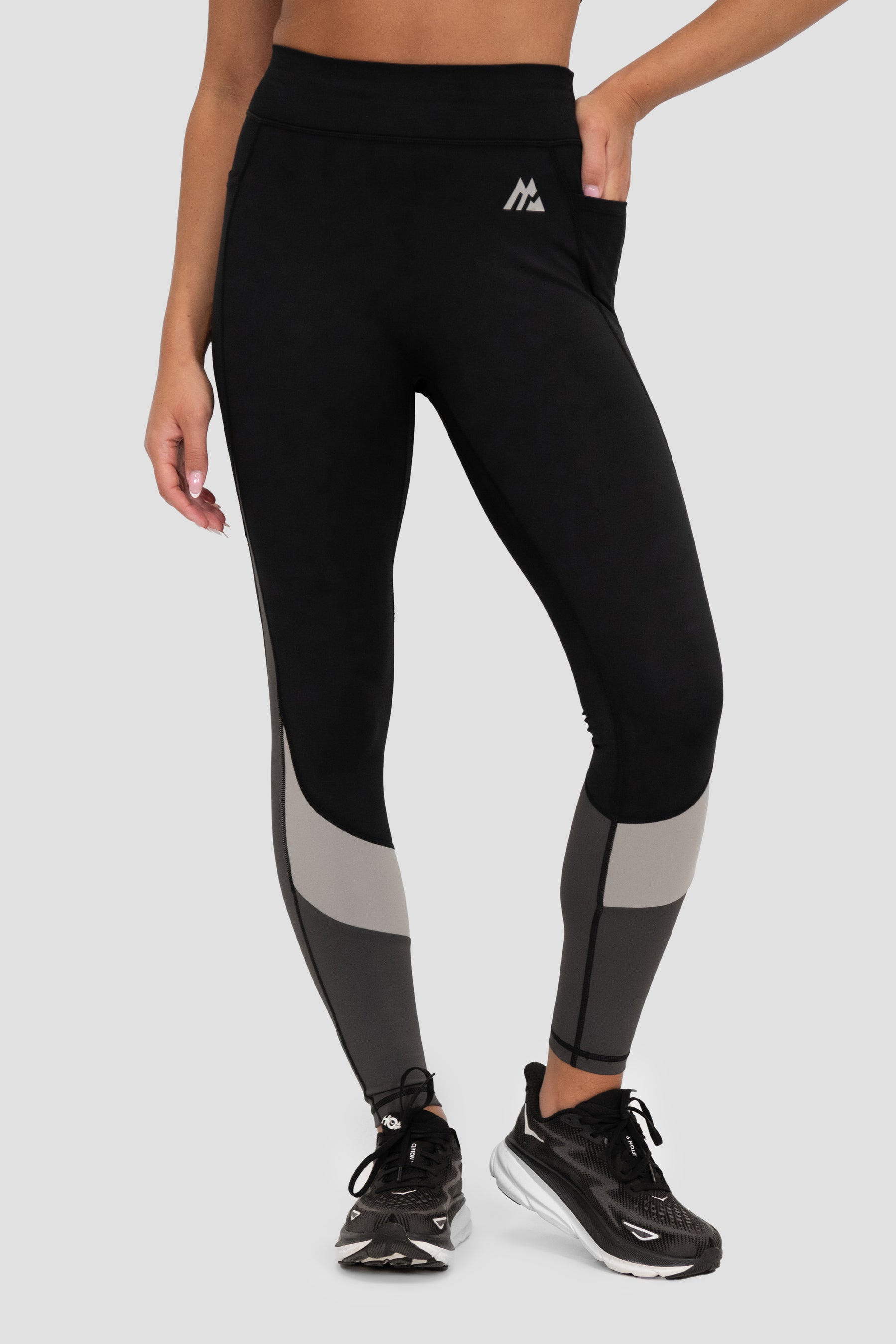 Stride Legging - Black/Basalt/Asphalt