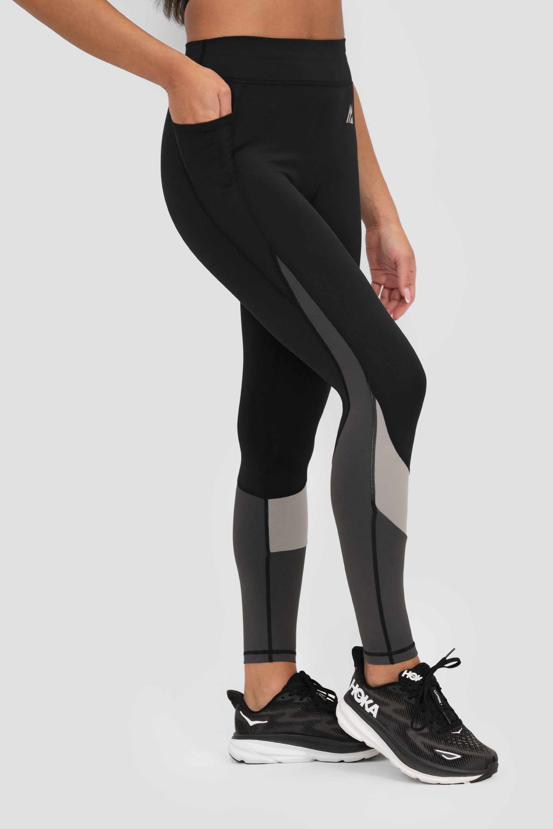 Stride Legging - Black/Basalt/Asphalt