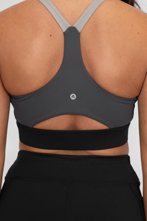 Stride Sports Bra - Black/Basalt/Asphalt