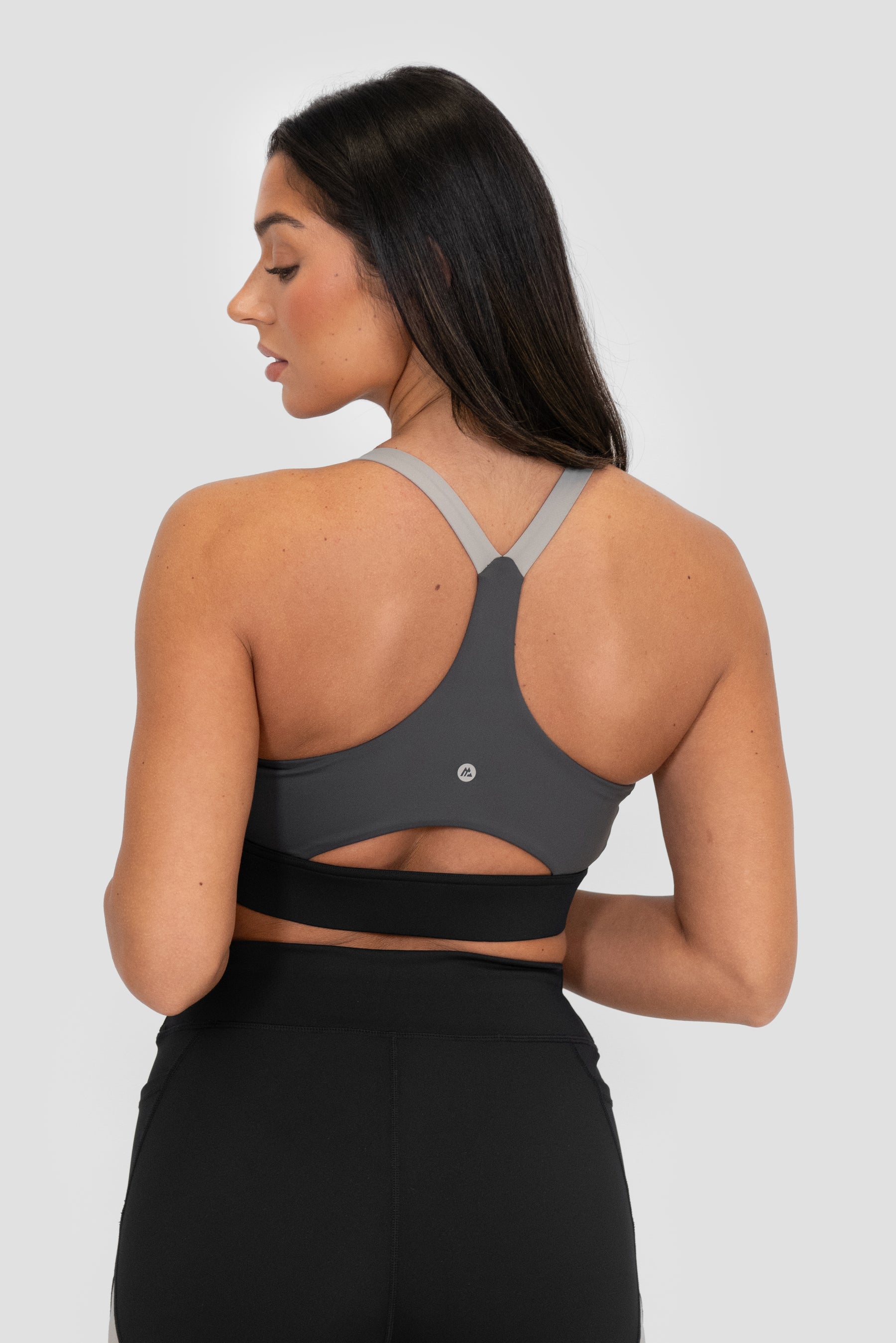 Stride Sports Bra - Black/Basalt/Asphalt