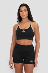 Stride Sports Bra - Black/Basalt/Asphalt