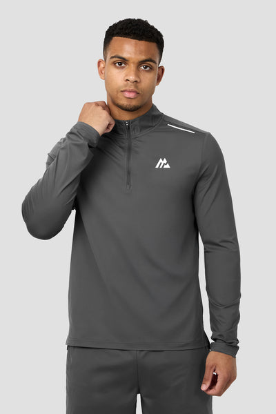 Montirex Strike 1/4 Zip: Premium Gymwear in Grey