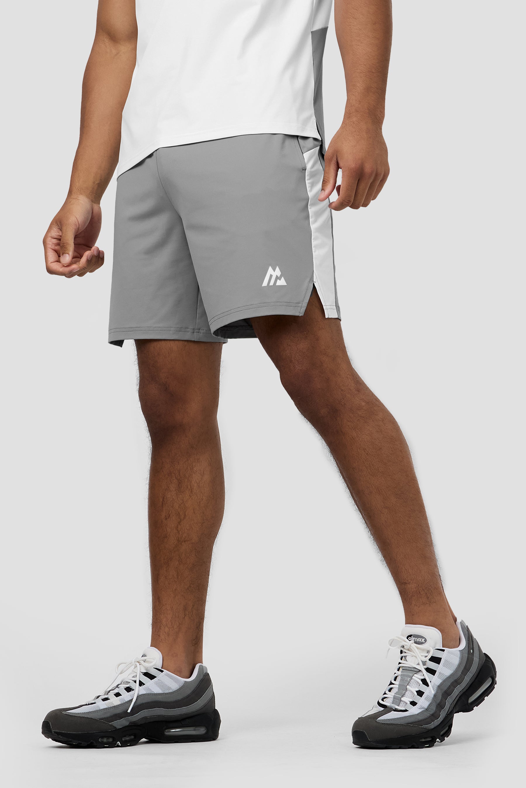 Strike Short - Platinum Grey/White