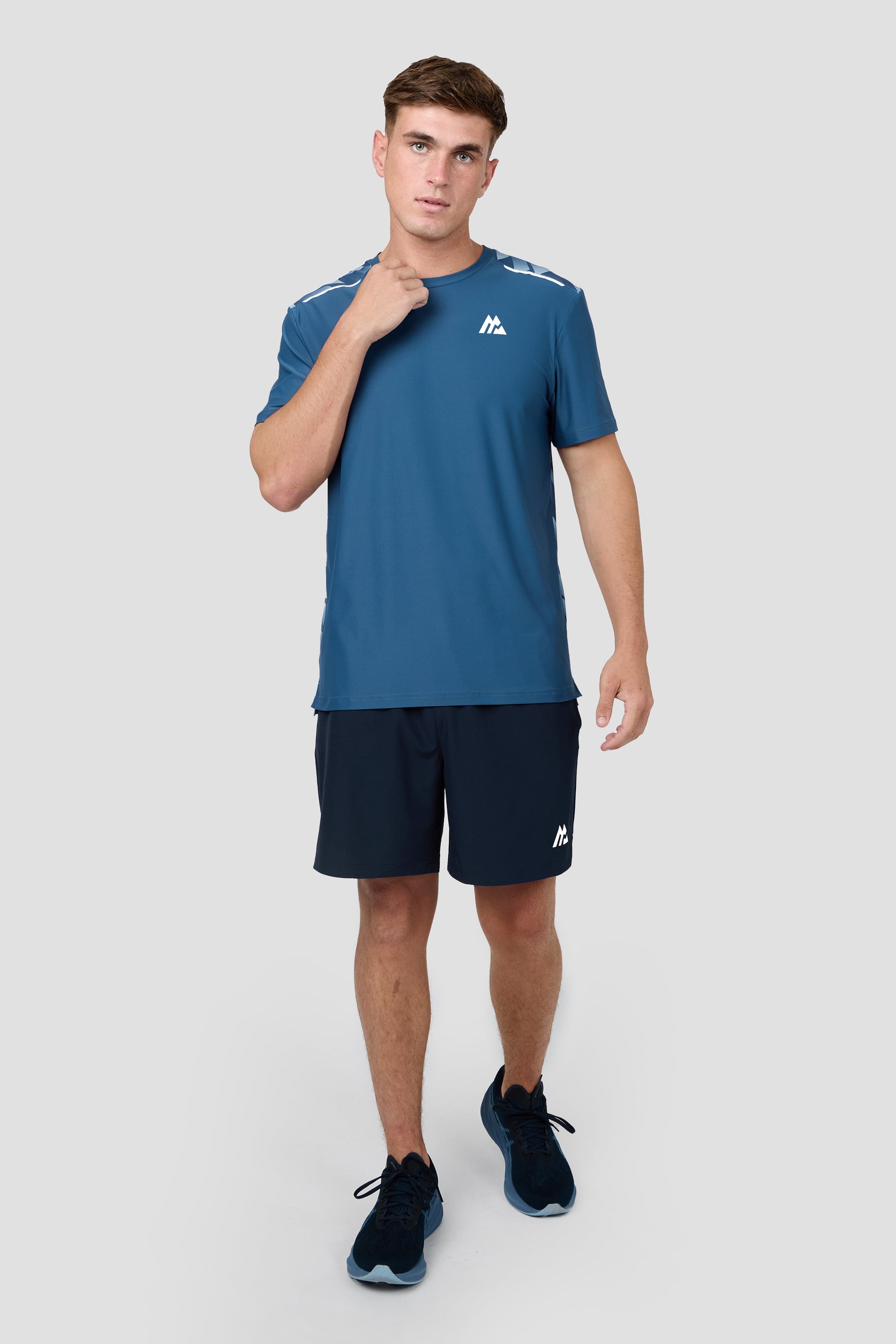 Charge Print T-Shirt - Naval/Dawn 