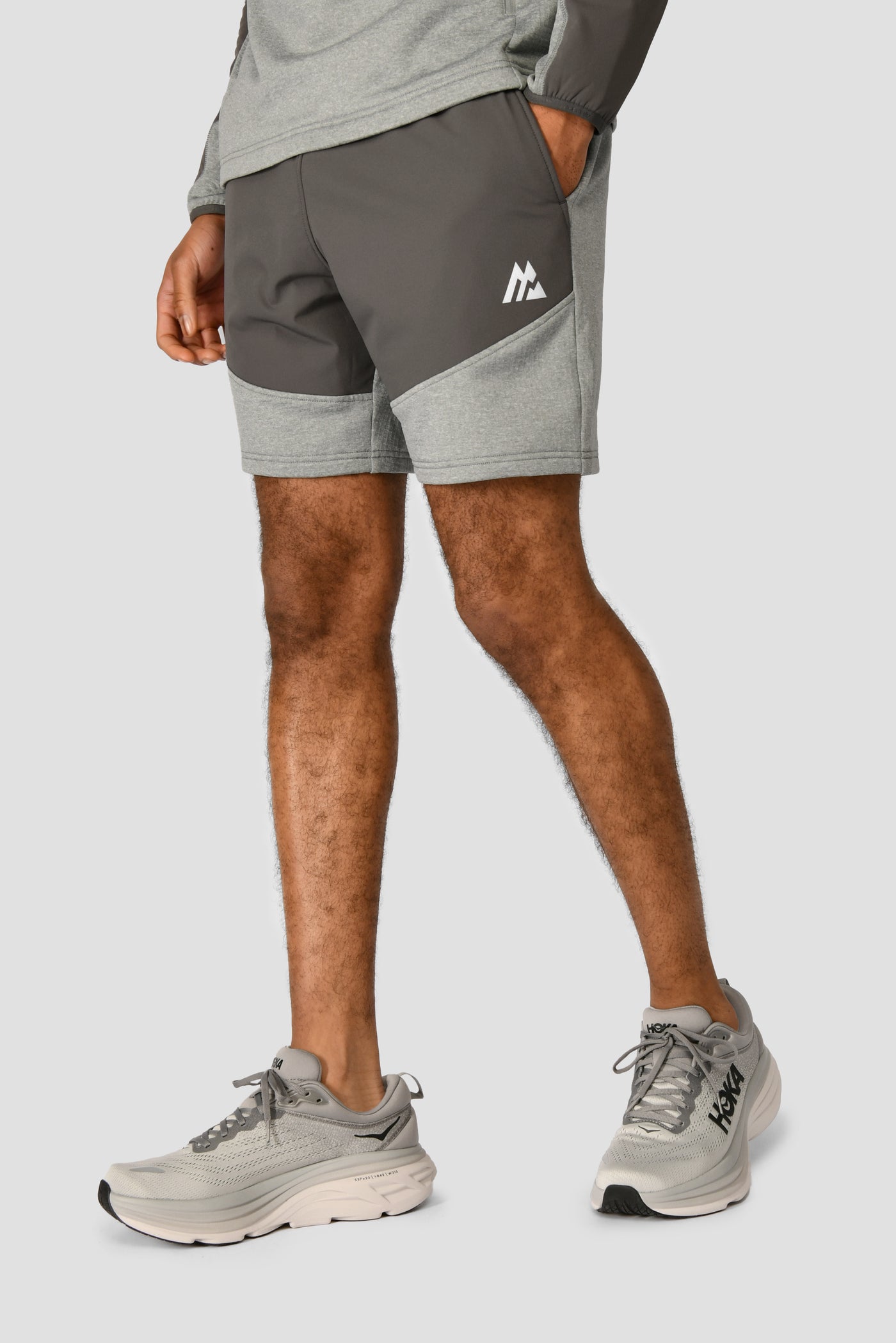 Men's Summit Poly Short - Platinum Grey Marl/Cement Grey