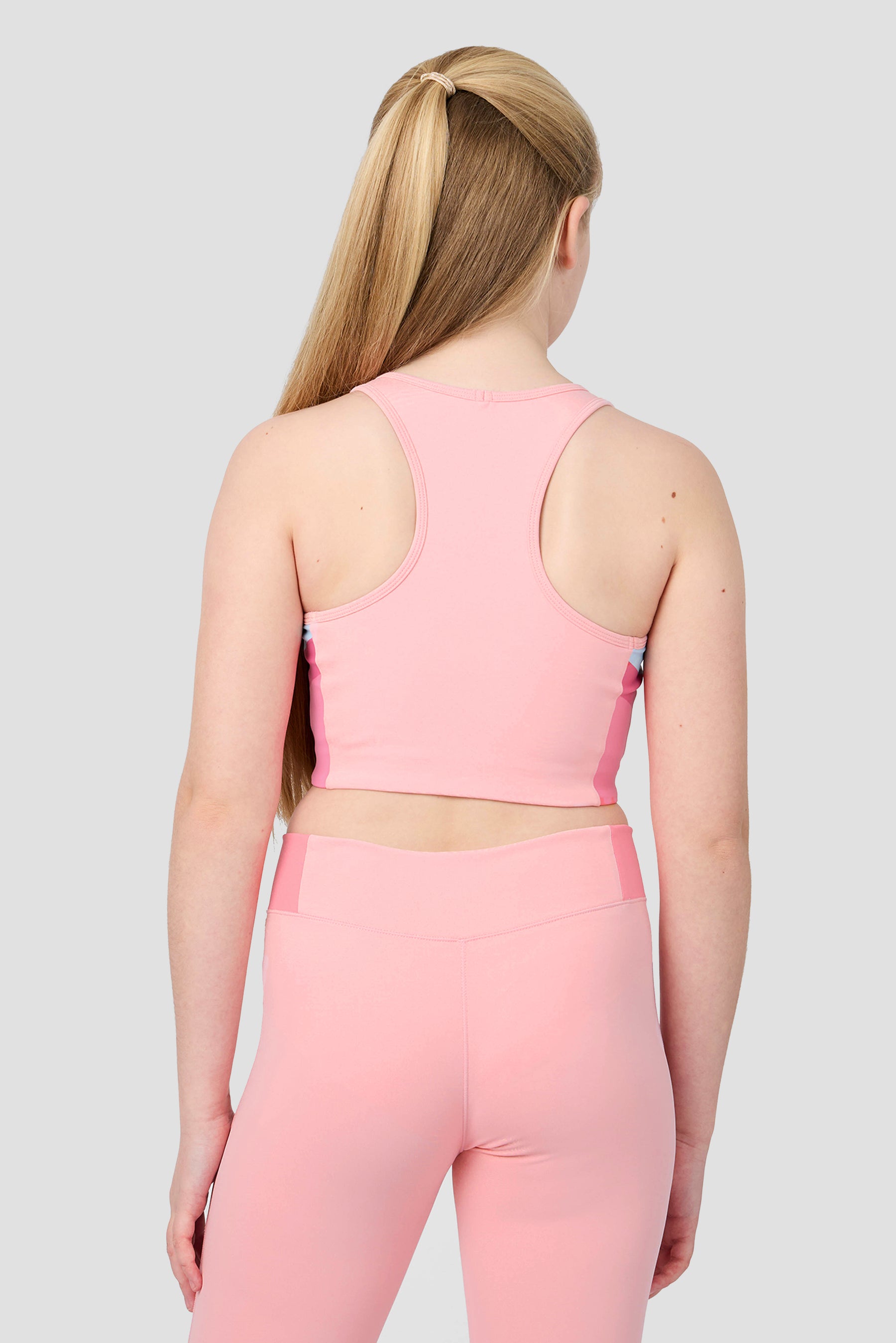 Girls Lumina Sports Bra - Ballet/Sweet Pink/Powder Pink/Misty Blue