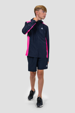 Junior Speed Windbreaker - Midnight Blue/Magenta