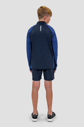 Junior Sprint 1/4 Zip - Midnight Blue/Marine Blue