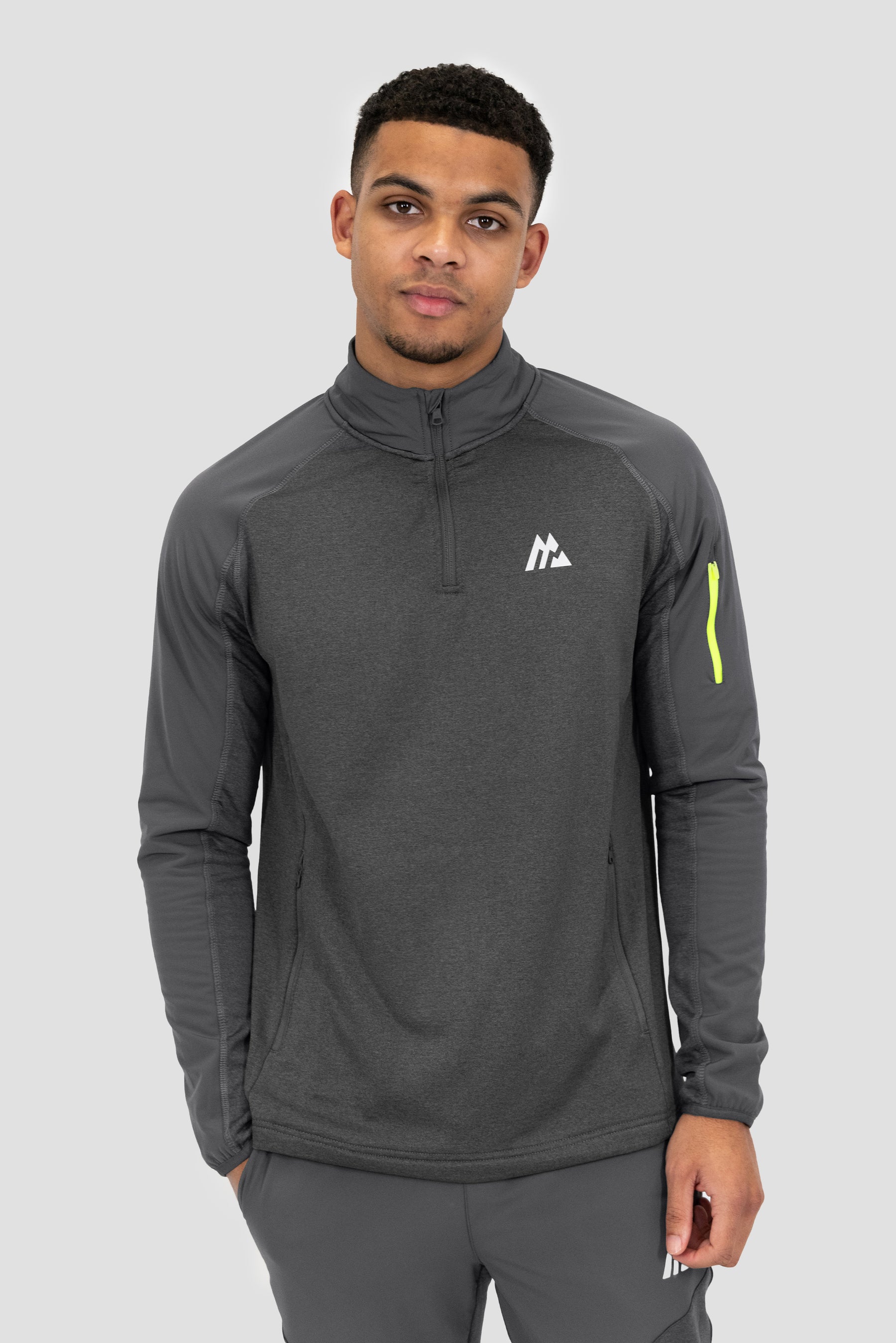 Men's Summit 1/4 Zip - Grey Marl/Jet Grey