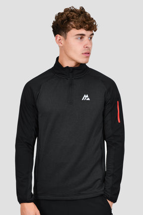 Men's Summit 1/4 Zip - Black Marl/Black