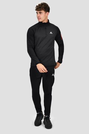 Men's Summit 1/4 Zip - Black Marl/Black