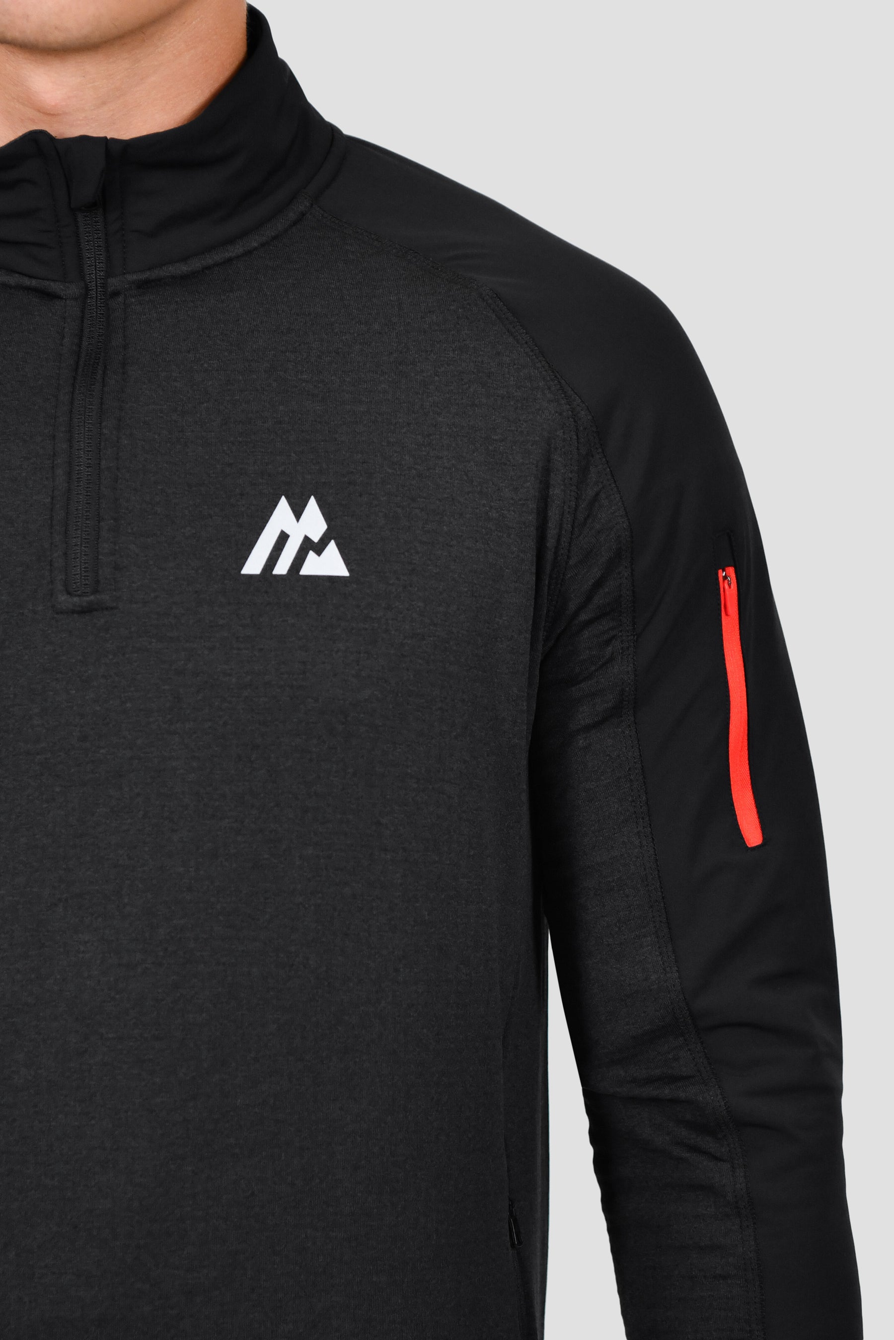 Men's Summit 1/4 Zip - Black Marl/Black