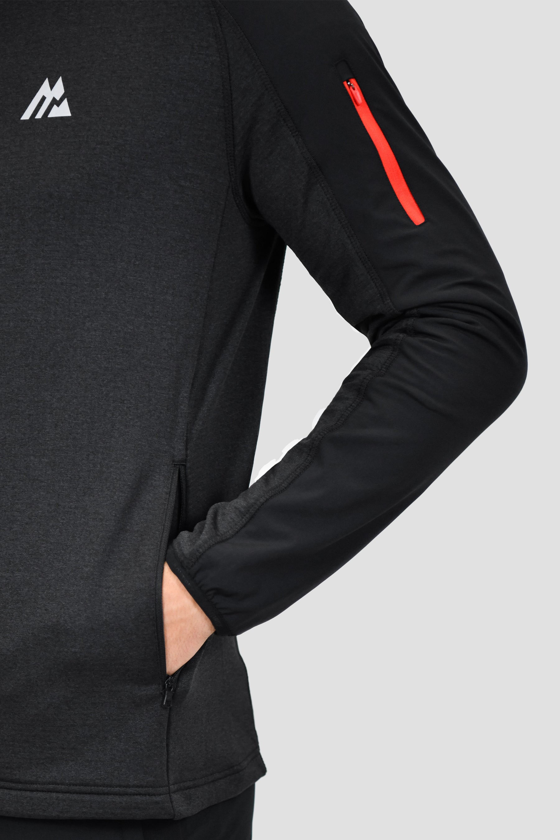 Men's Summit 1/4 Zip - Black Marl/Black