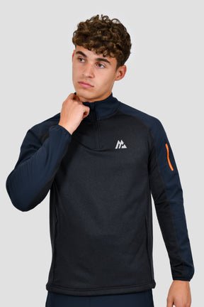 Men's Summit 1/4 Zip - Navy Marl/Midnight Blue