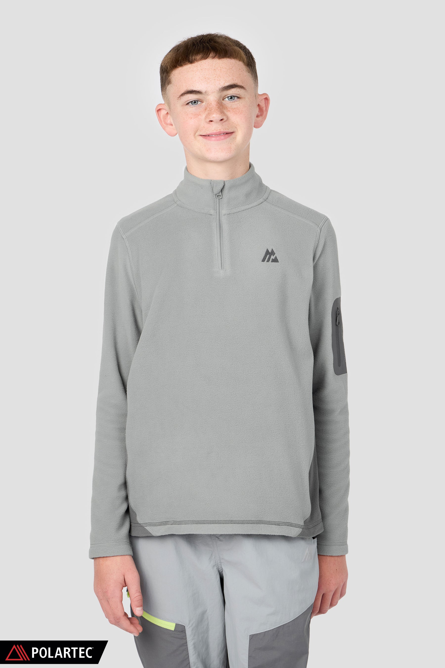 Boys Altitude Polartec® Fleece - Platinum Grey/Cement Grey