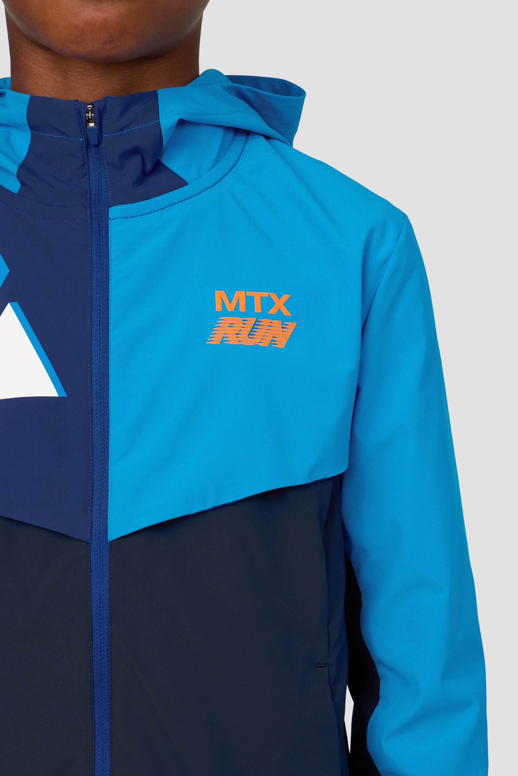 Boys MTX Run Jacket - Midnight Blue/Idaho Blue/Marine Blue