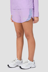 Girls Trail Panel Short - Lilac/Blue/White