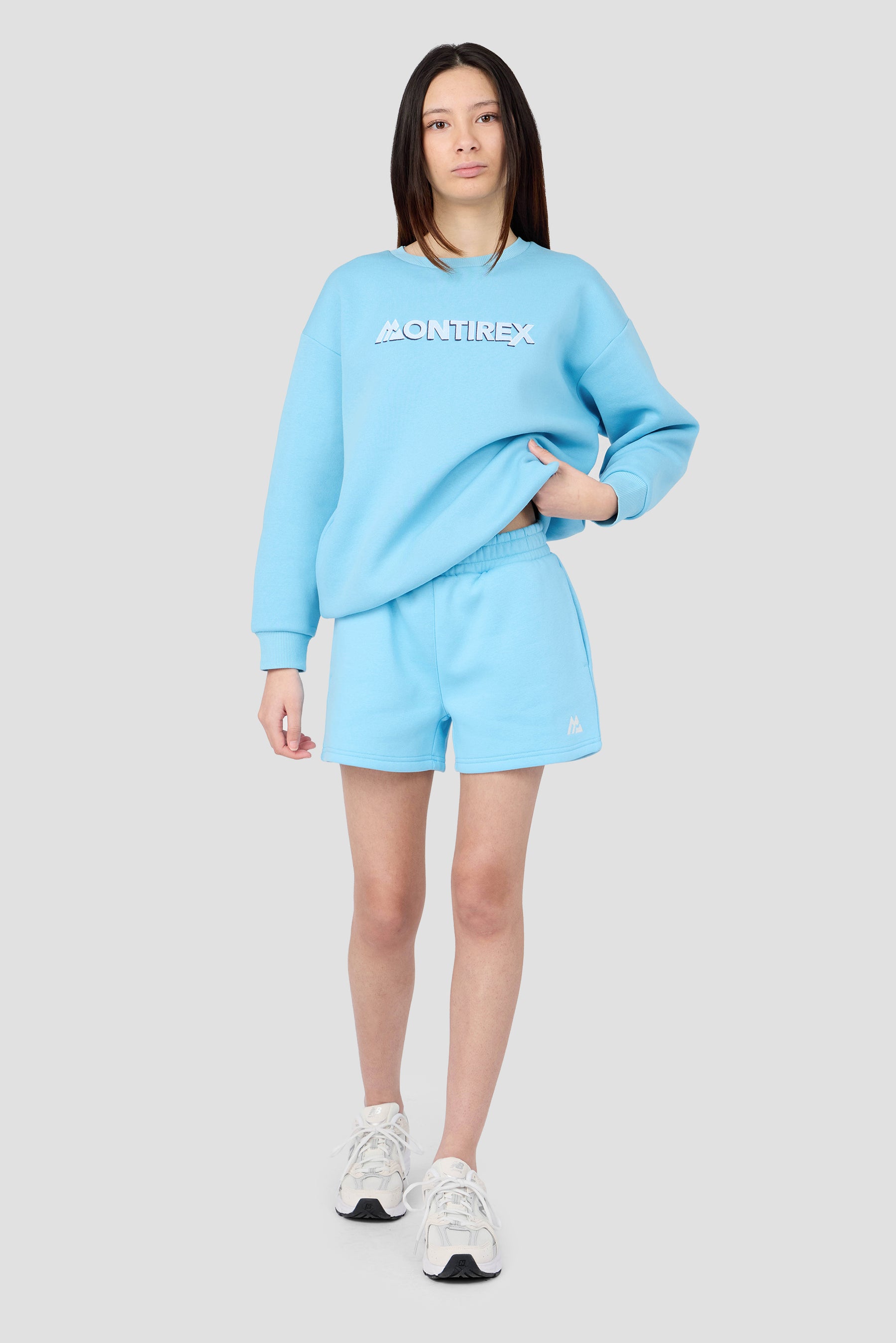 Girls Leap Sweatshirt - Seashell Blue