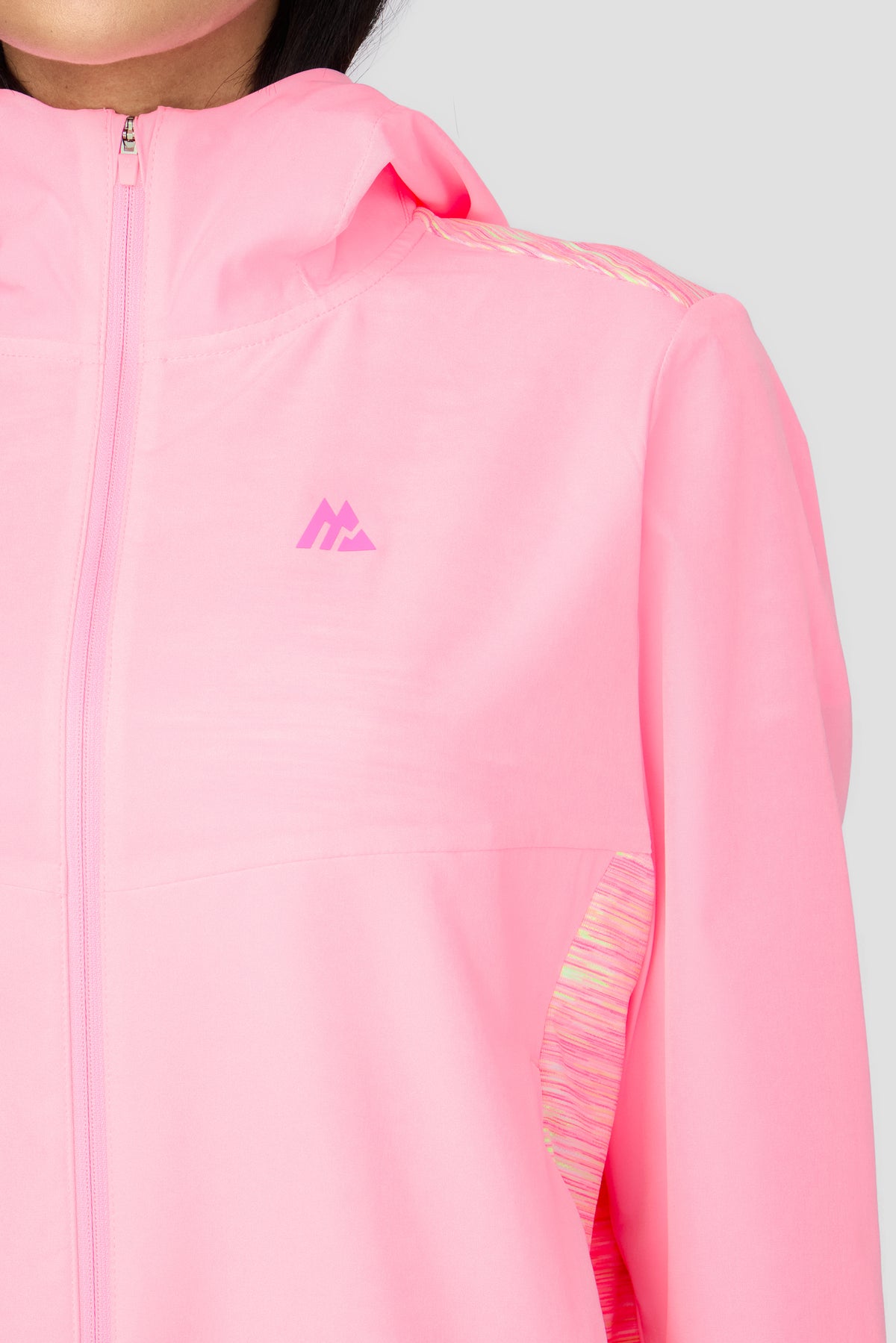 Women's Trail Windbreaker - Pink/Green/White