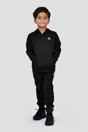 Infants Topographic Hood/Jogger Set - Black