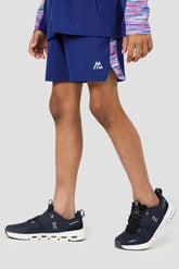 Boys Trail Panel Short - Blue/Pink/White