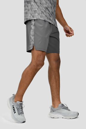 Men's Trace AOP Panel Short - Platinum Grey/Cement Grey