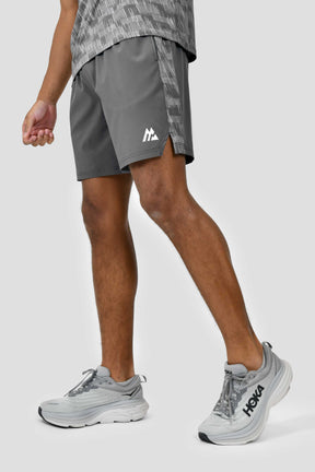 Men's Trace AOP Panel Short - Platinum Grey/Cement Grey