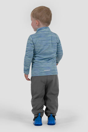 Infants Trail 1/4 Zip Pants Set - Light Blue/Green Multi/Grey