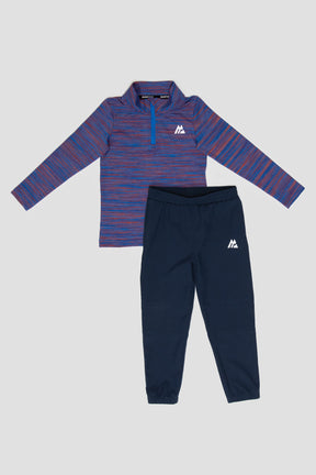 Infants Trail 1/4 Zip Pants Set - Red/Blue/Navy